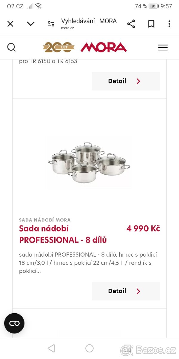 8 dílná sada nádobí Professional