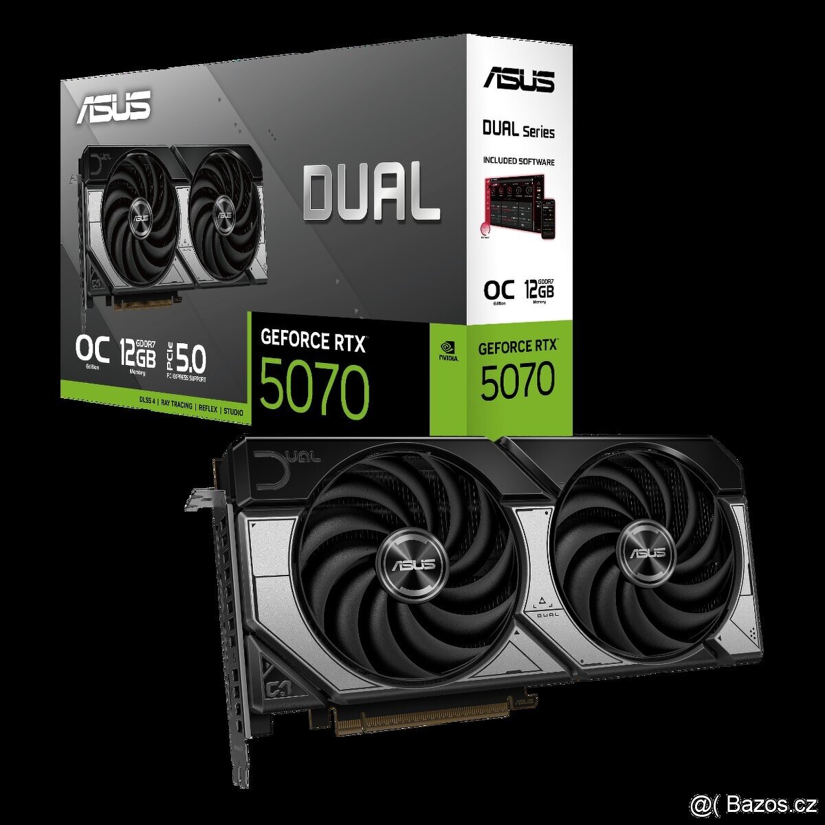 RTX 5070 12GB OC ASUS DUAL – pouze otestovaná,3 roky záruka
