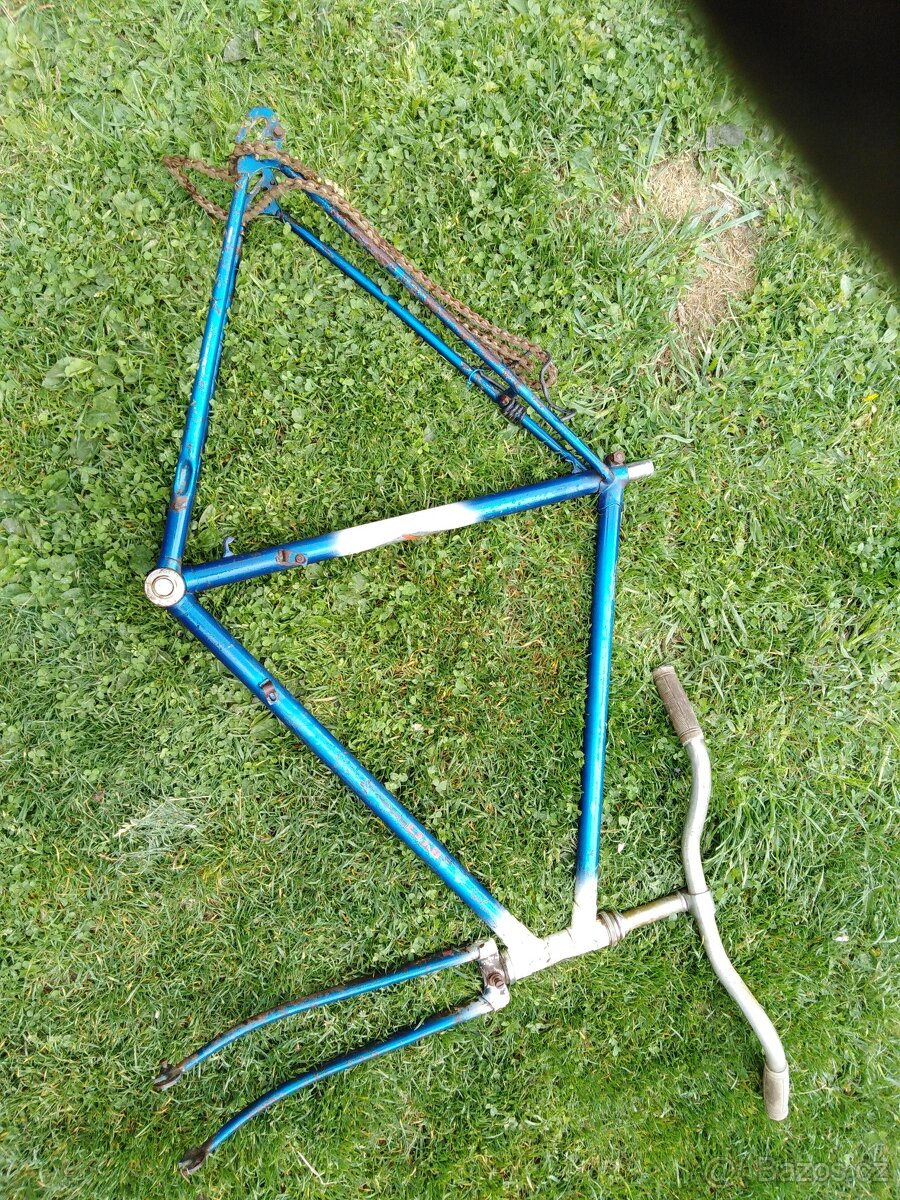 Sada dílů kola ESKA 1969 rám, kola..