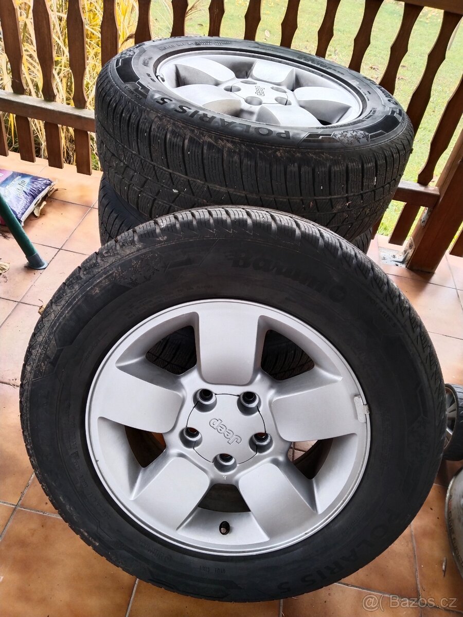 ALU kola 5x127 s pneu pro Jeep grand Cherokee wj wg