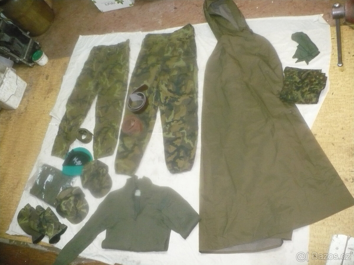 vojenská výstroj,oblečení , maskovačky,batoh...