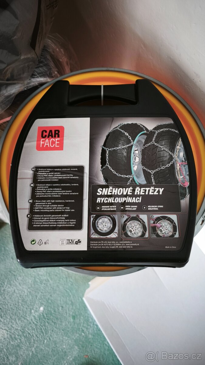 Sněhové řetězy R14 R15 R16 R17 rychloupínací carface velikos
