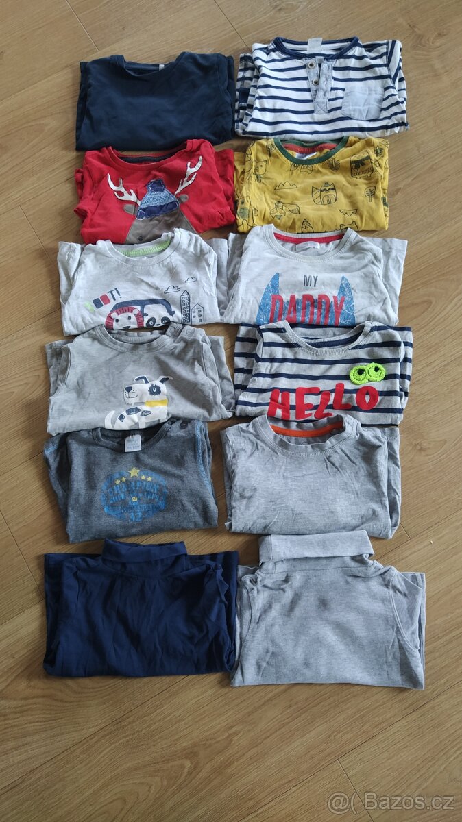 Tričko dlouhý rukáv 86