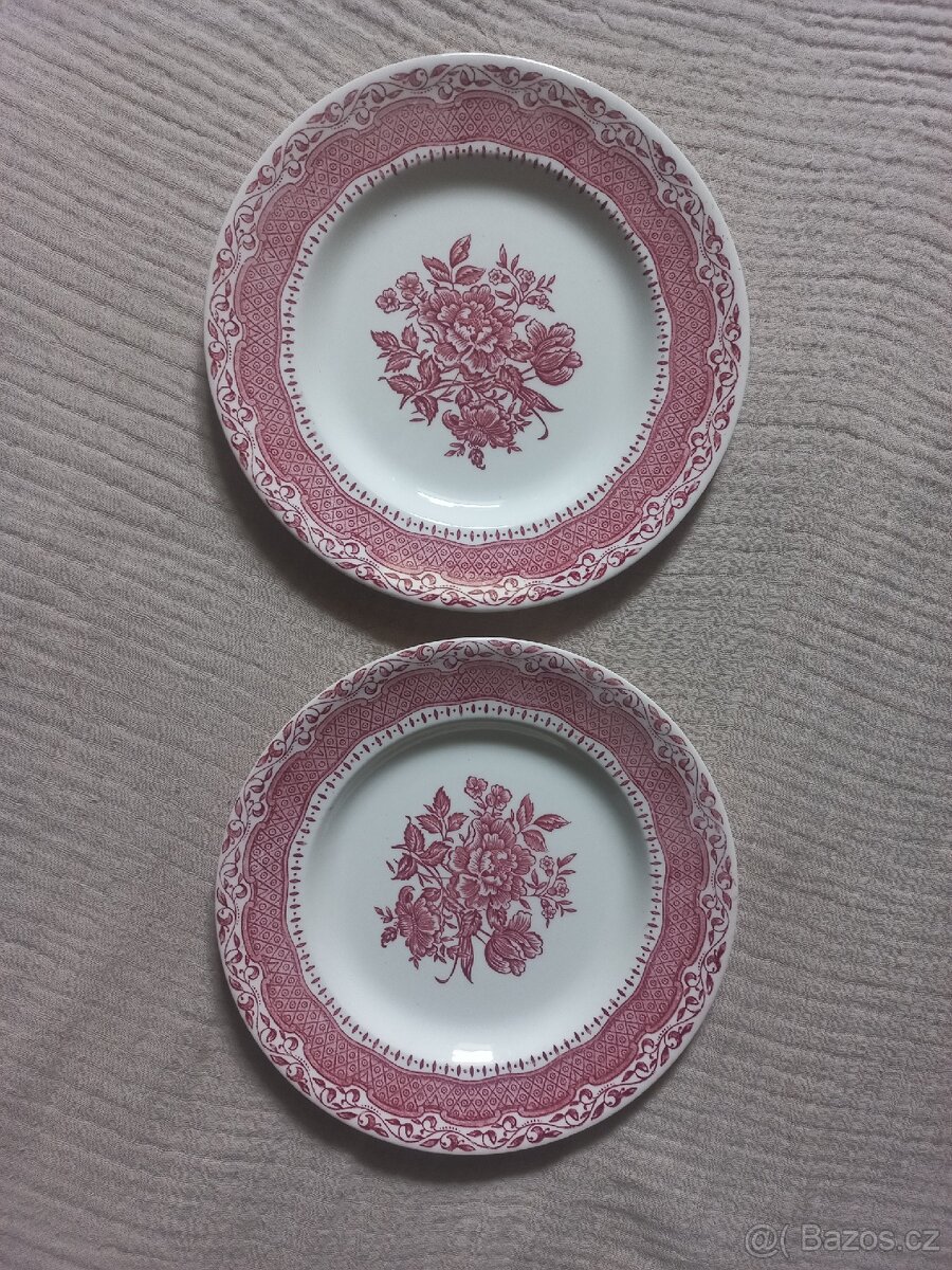 Anglický porcelán - talířky