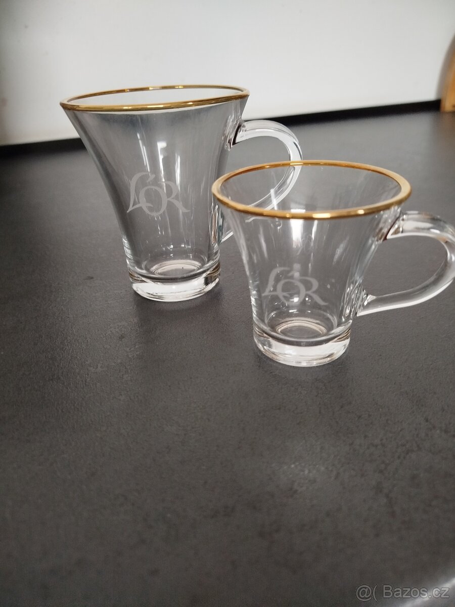 NOVÉ Skleničky na kávu zn.L'or - lungo 6ks