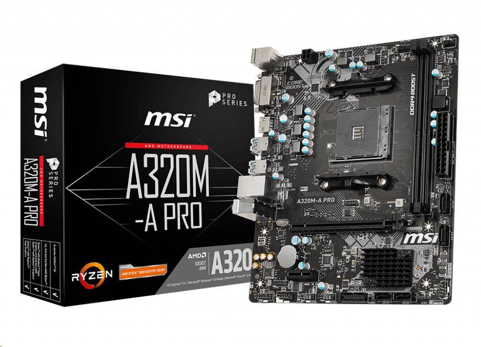 MSI A320M-A PRO | ZÁRUKA ✅ | ORIG. BALENÍ ✅