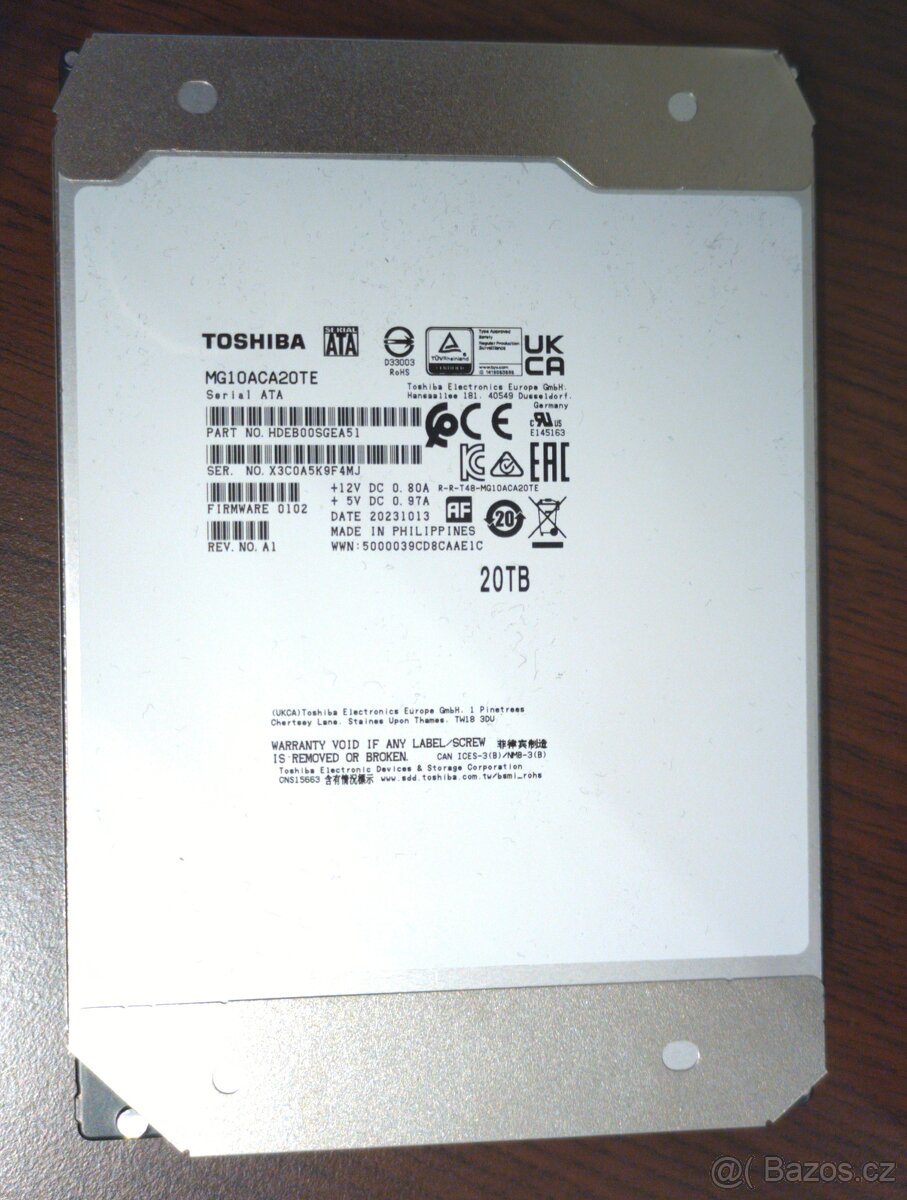 Toshiba MG10 20TB MG10ACA20TE