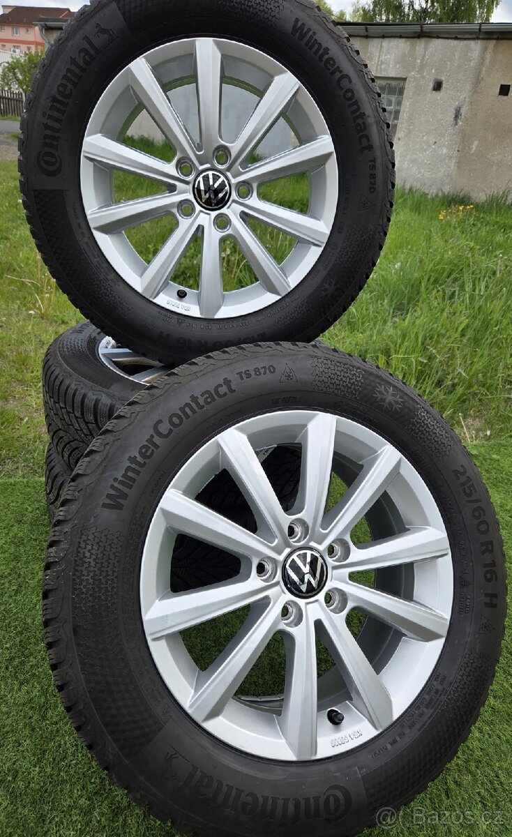 Zánovní zimní orig.sada VW PASSAT B7, B8 215/60/16