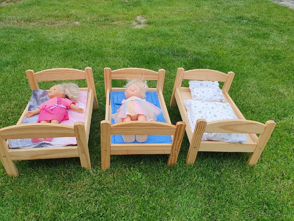 IKEA Duktig postýlka pro panenky postel 3x plus panenky