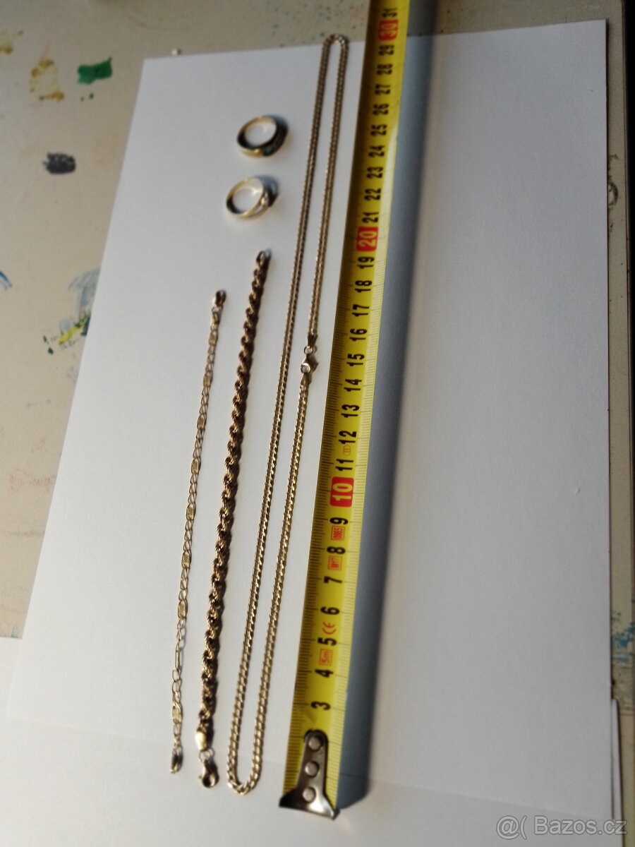 Zlatý náramek 585 / 3.94gr / 21cm