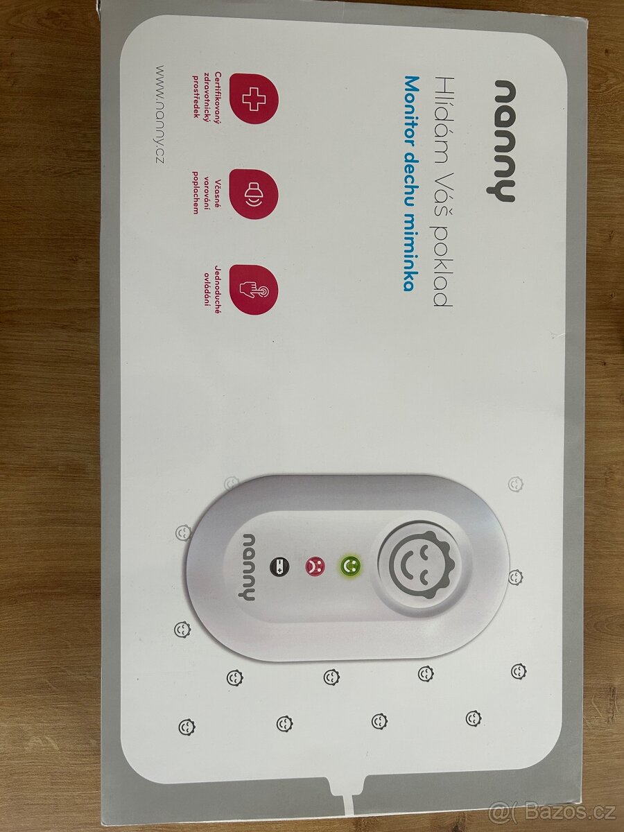 Prodám Nanny BM-02 Monitor dechu miminka 1 ks