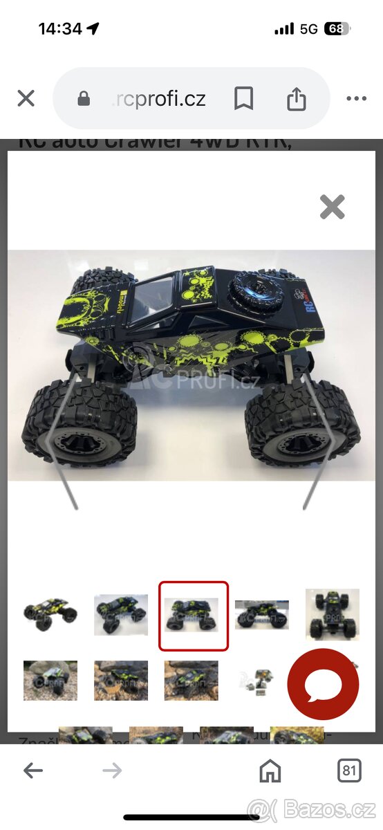 Auto na ovládání Buggyna
