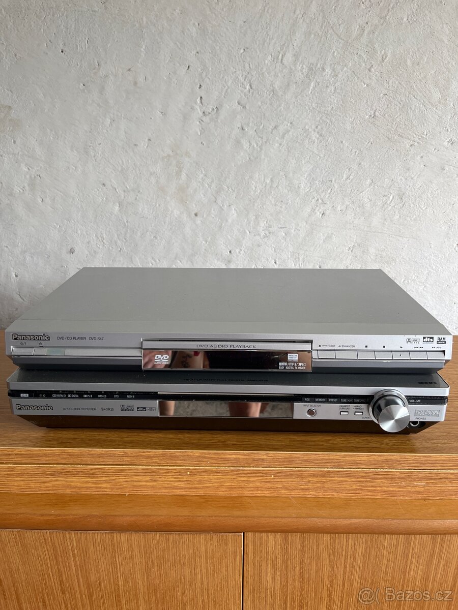 Receiver a DVD přehrávač