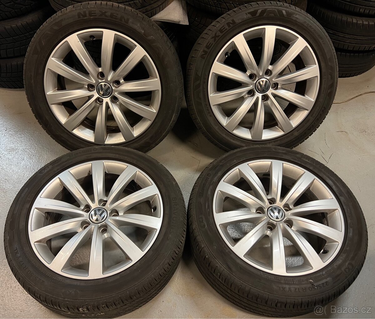 225/50R17 letní 7x17 5x112 ET39 ALU KOLA sharan