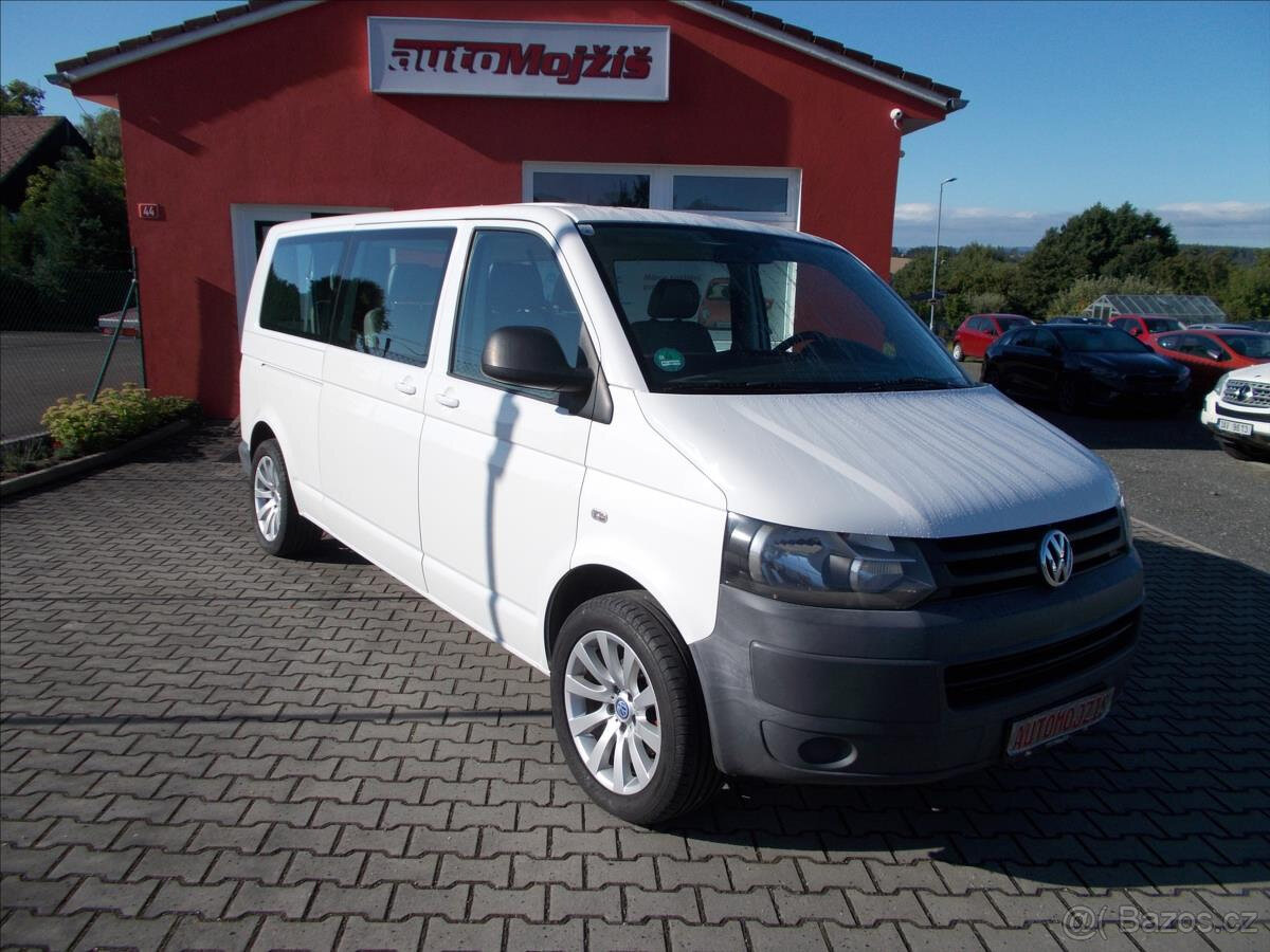 VW Transporter T5 2.0 TDI LONG 4×4, 9 MÍST, 2xKLIMA