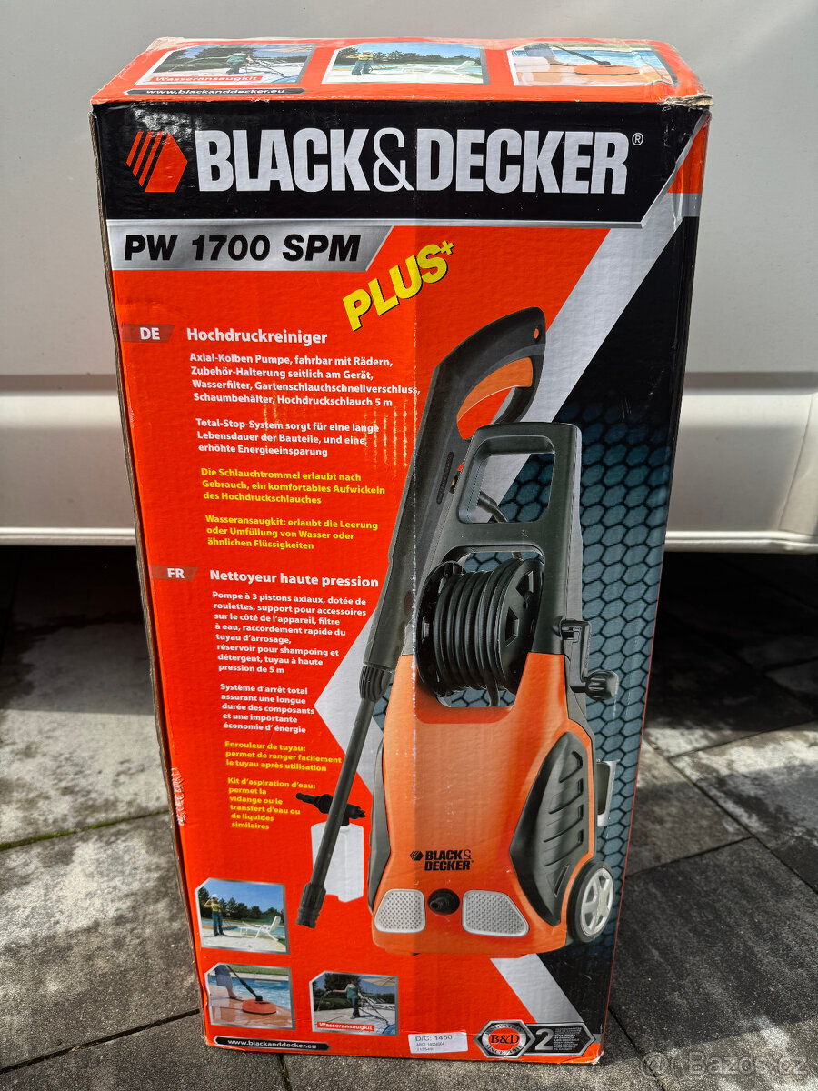 Tlaková myčka Black & Decker PW 1700 SPL Plus NOVÉ