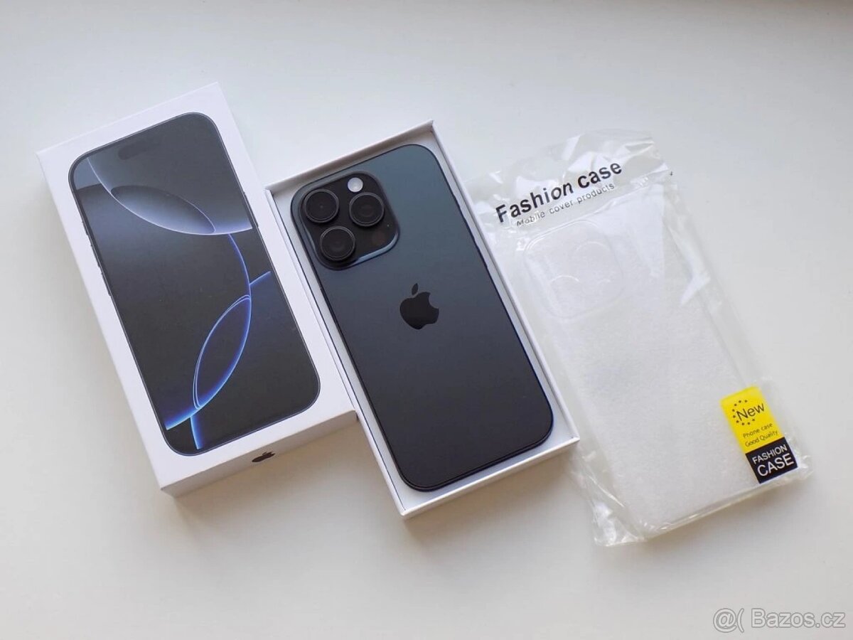 iPhone 16pro 256gb čerrný stav 10/10 jako NOVÝ