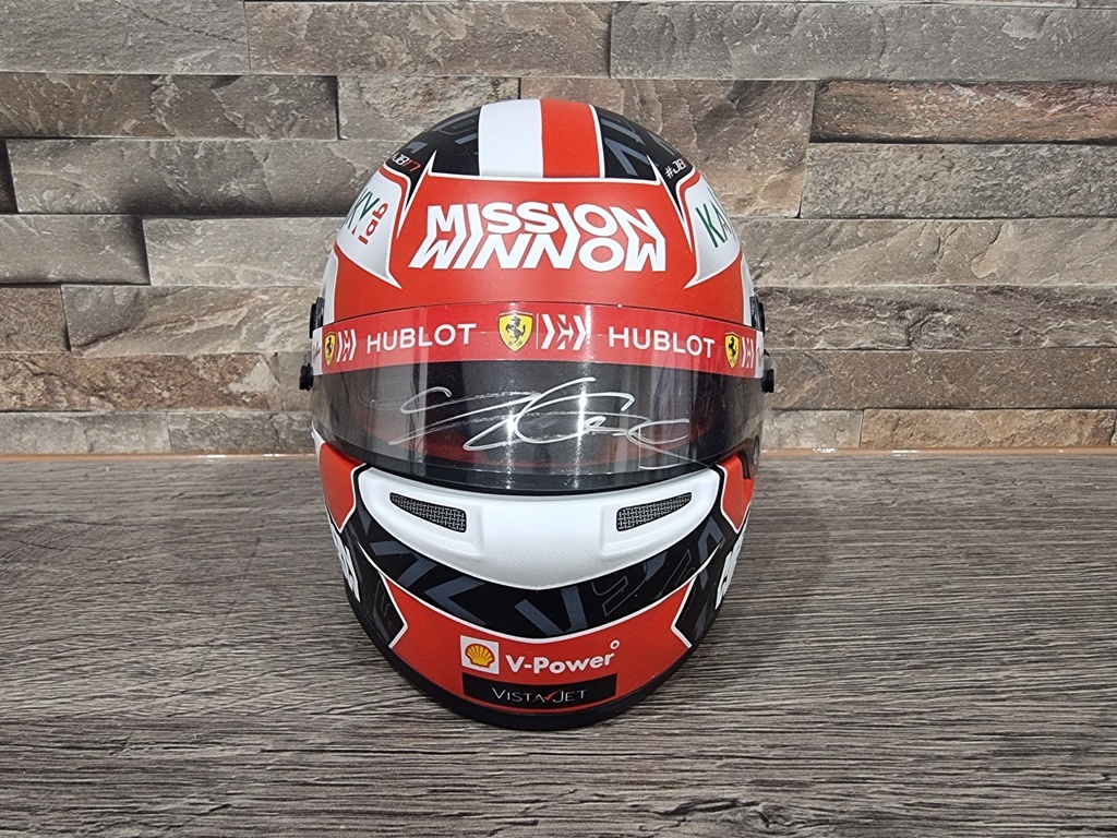 HELMY Ferrari 1:2 Leclerc -orig.podpisy,Sains