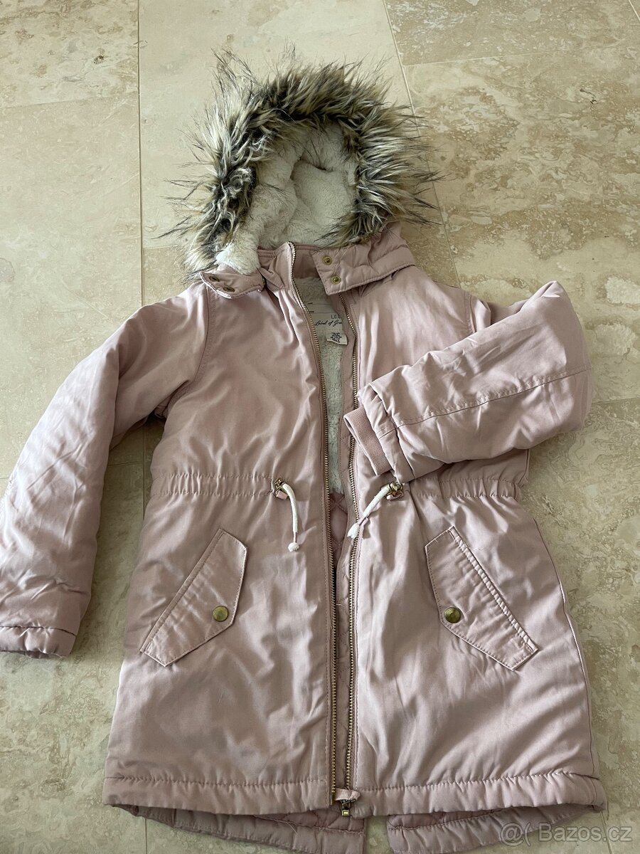 Dívčí zimní bunda H&M velikost 134