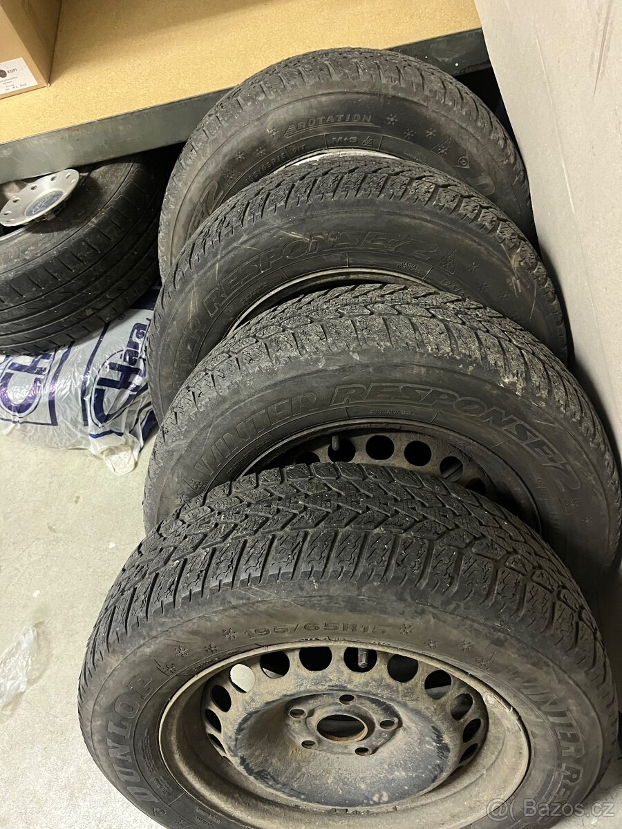 4x zimní pneu na discích VW Passat