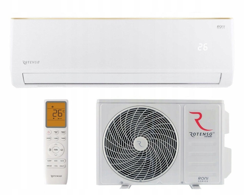 klimatizace ROTENSO RONI X 3,4 kW s MONTÁŽÍ