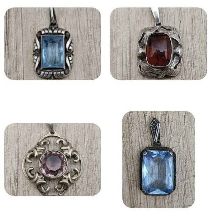 STŘÍBRNÝ PŘÍVĚSEK - ART DECO