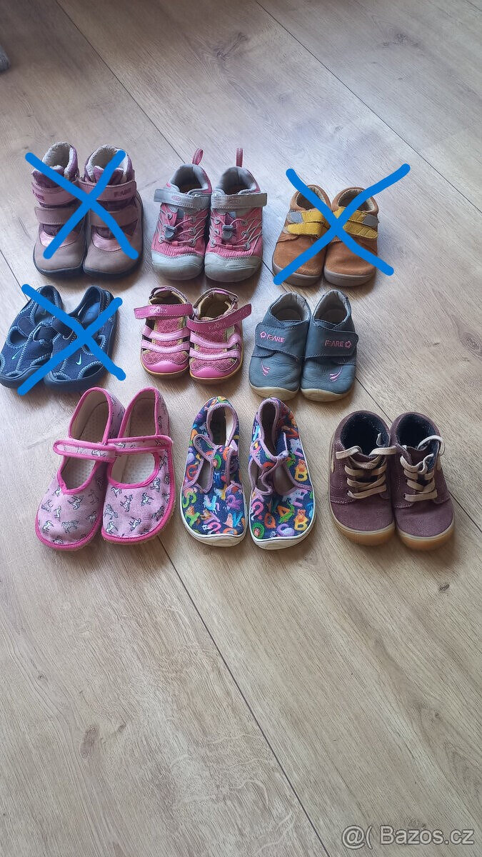 dětské barefoot boty - Fare,Filii,Beda,Kidofit,Nike,Keen