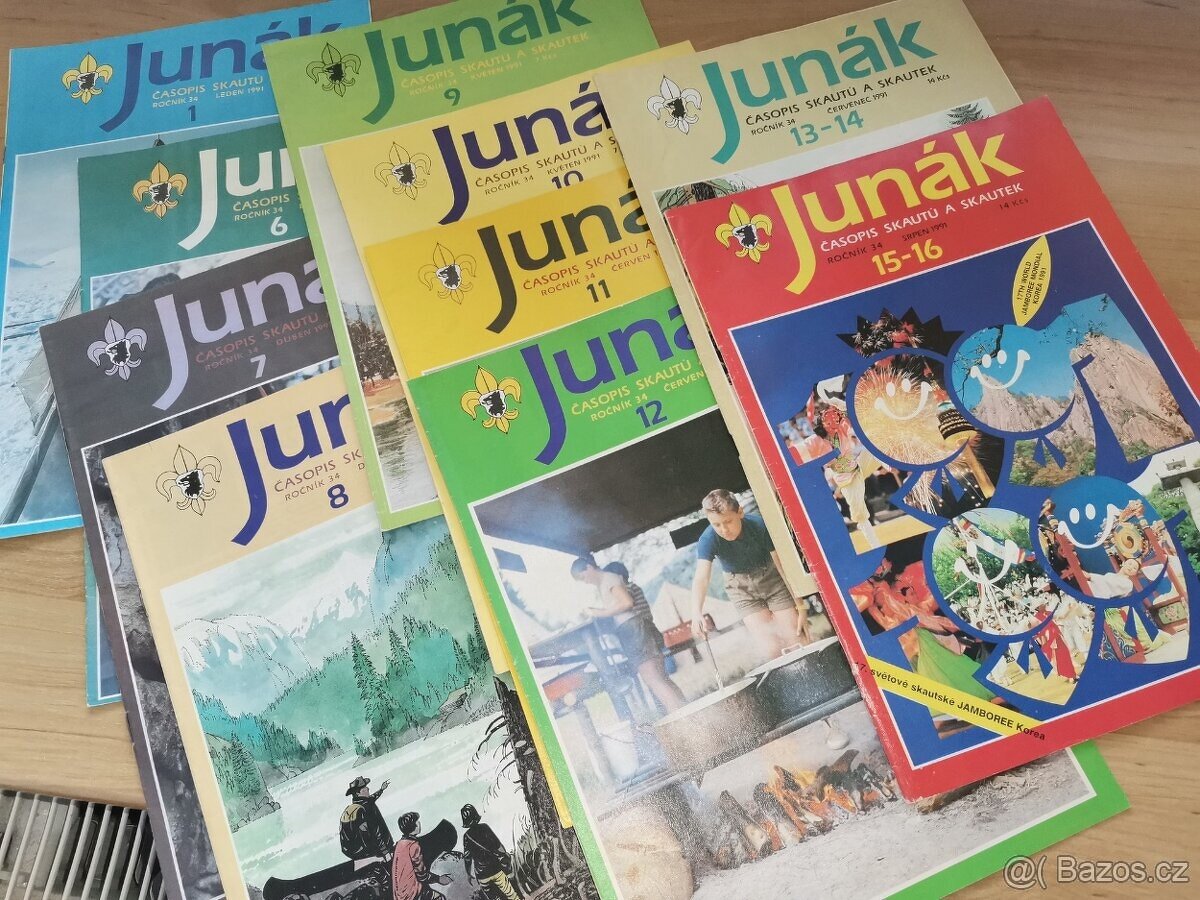 Časopisy Junák 1991 -34ročník