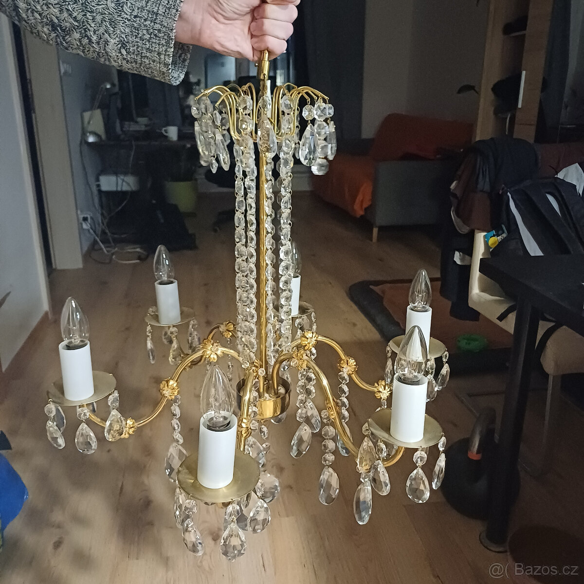 Křišťálový lustr , bez poskození