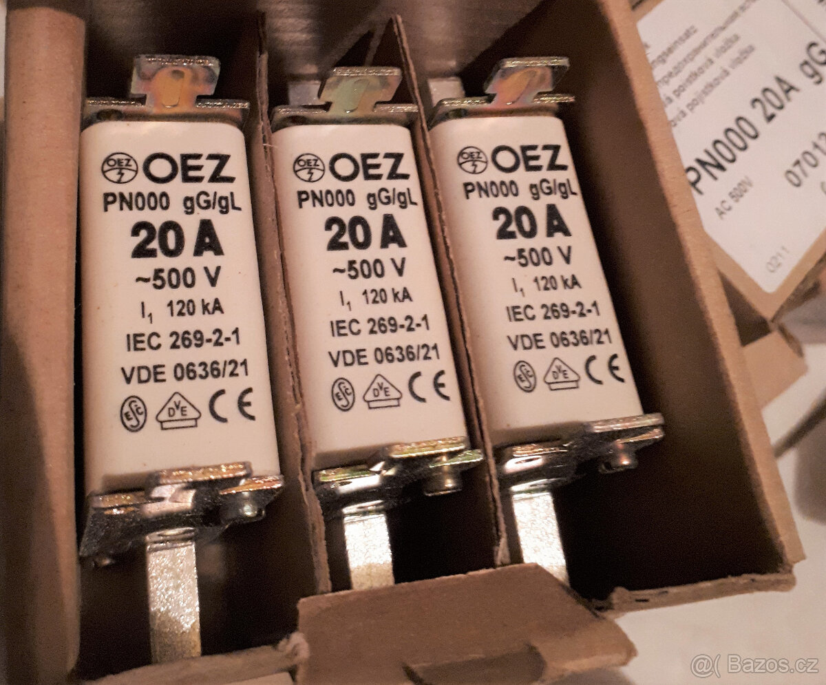 Nožové pojistky 10A-300A -50% SLEVA