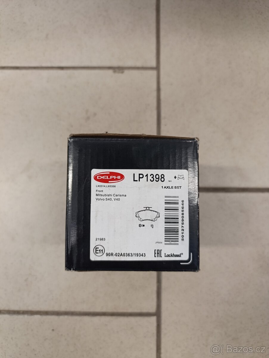 Sada brzdových destiček zn. Delphi - LP 1398