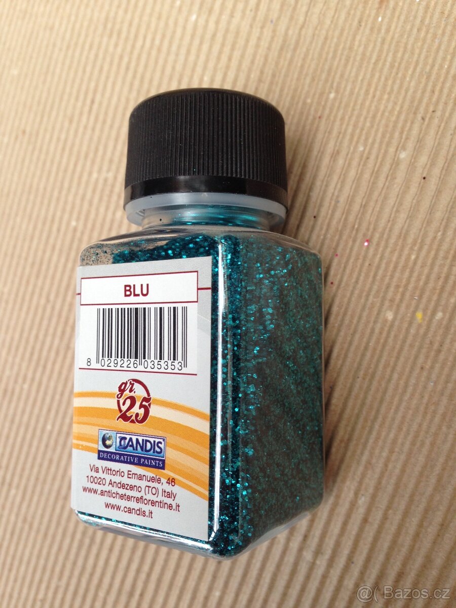 Nové třpytky CANDIS Glitter Blu 25 gramů