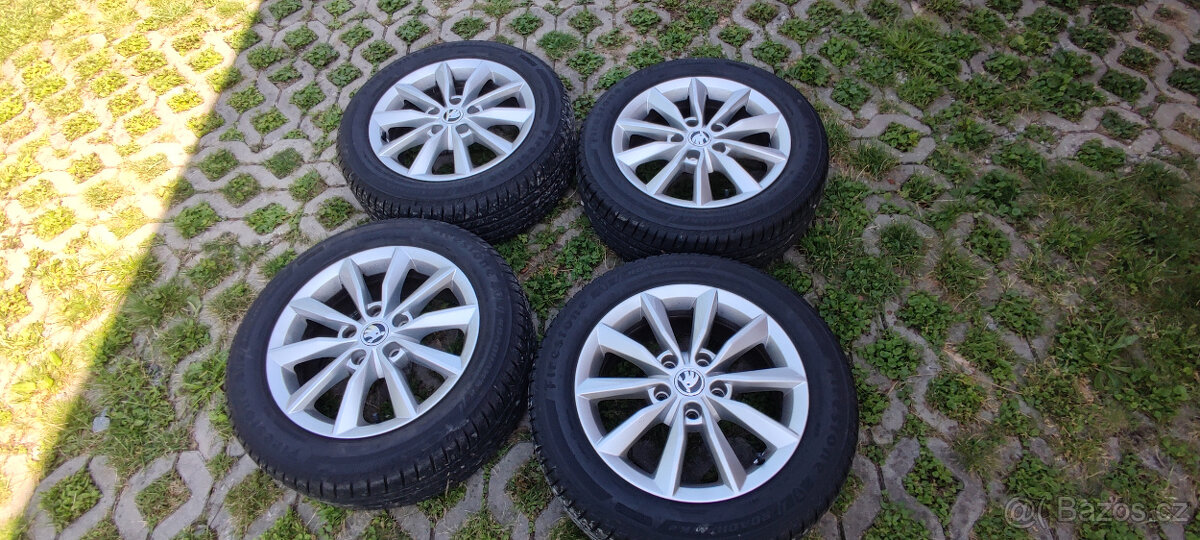 alu kola škoda octavia III Firestone 205/55 16 LETNÍ pneu