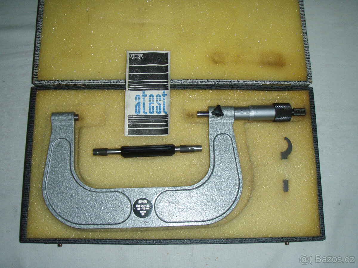 TŘMENOVÝ MIKROMETR SOMET 125-150 mm / 0,01 mm