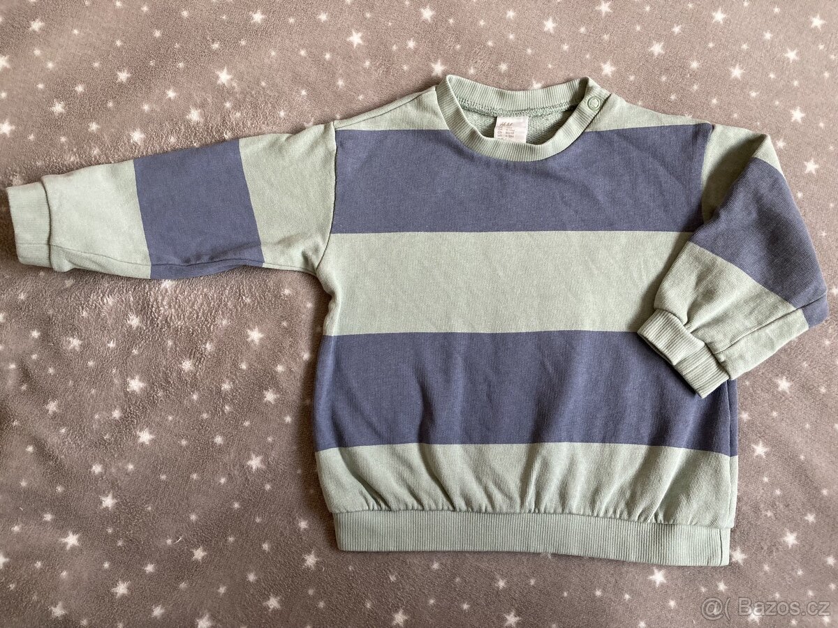 Pruhovana mikina H&M - velikost 80