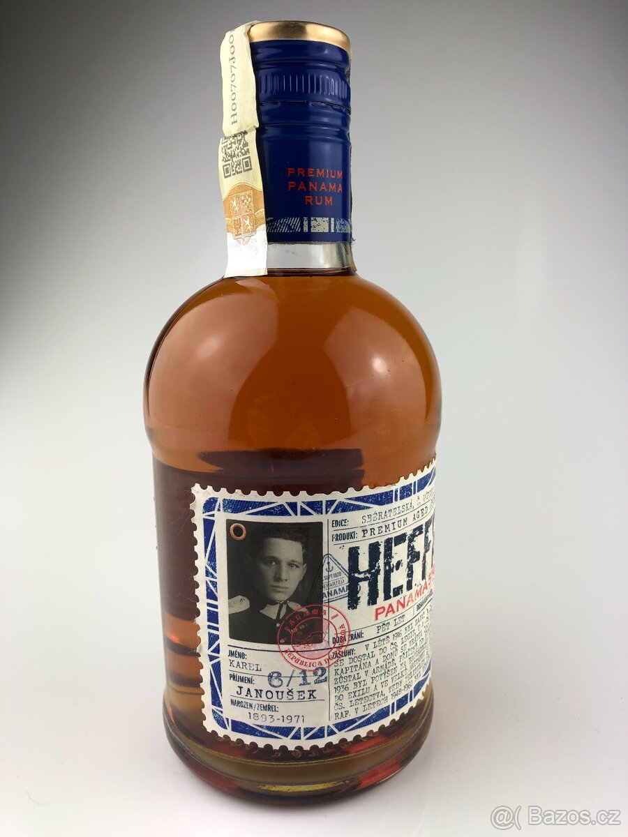 Limitovaná edice láhev HEFFRON 6/12 K. Janoušek (B004)