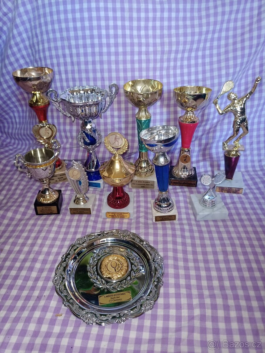 Prodám trofeje medaile kus 50 Kč