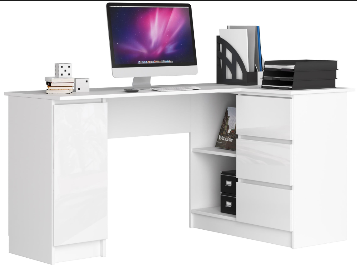 Rohový psací stůl