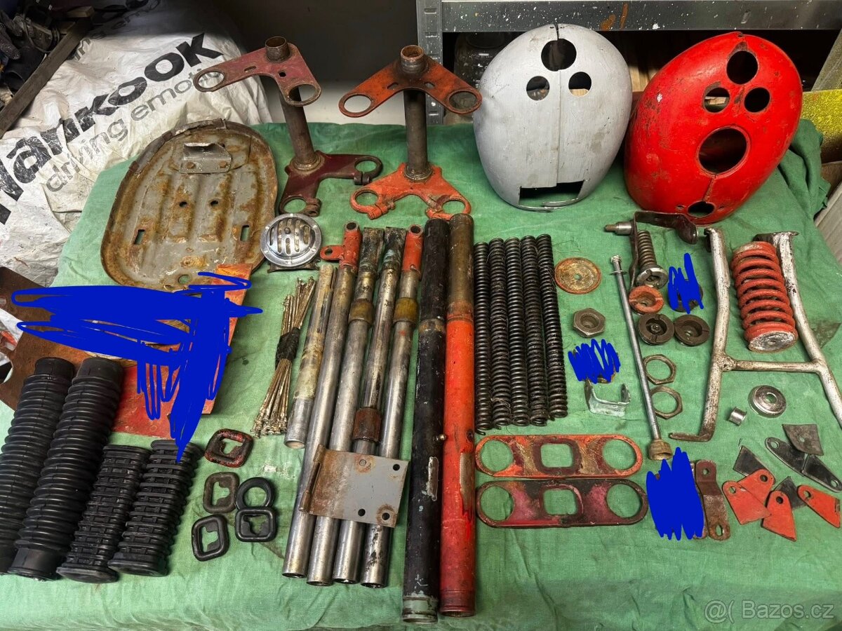 Díly Jawa 550 pařez