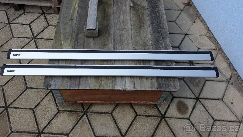 Střešní nosiče Thule WingBar 961 118cm + patky 754