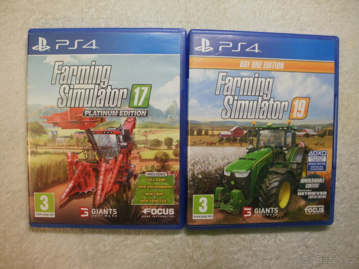 Hry na Playstation 4 - Ps 4 - Farming Simulator 17 + 19