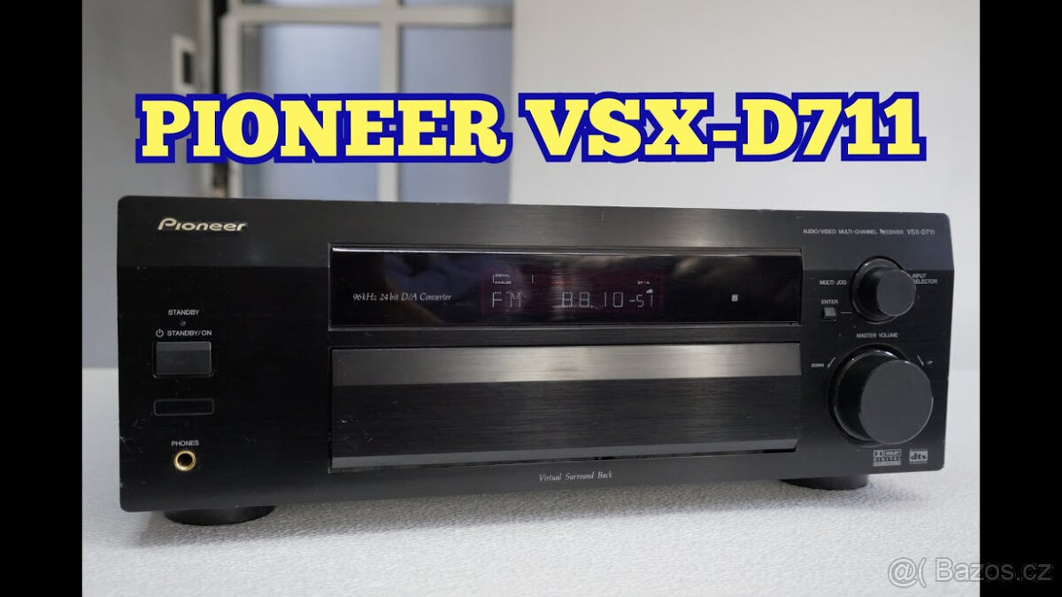Pioneer VSX-D711 Dolby Digital 5.1 x100W AV Receiver DO náv