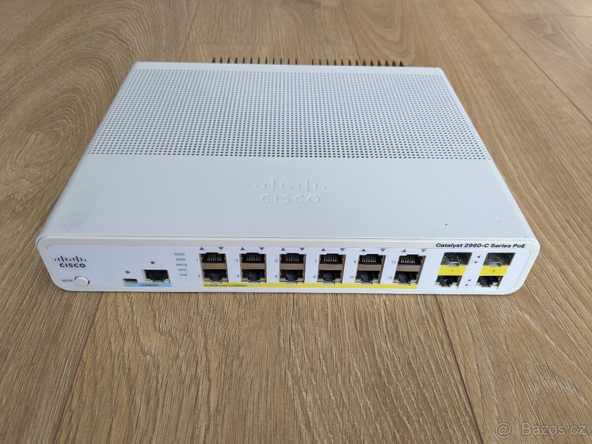 Cisco 2960-C 12PC-L 12x 100Mb PoE, 2xGb interface
