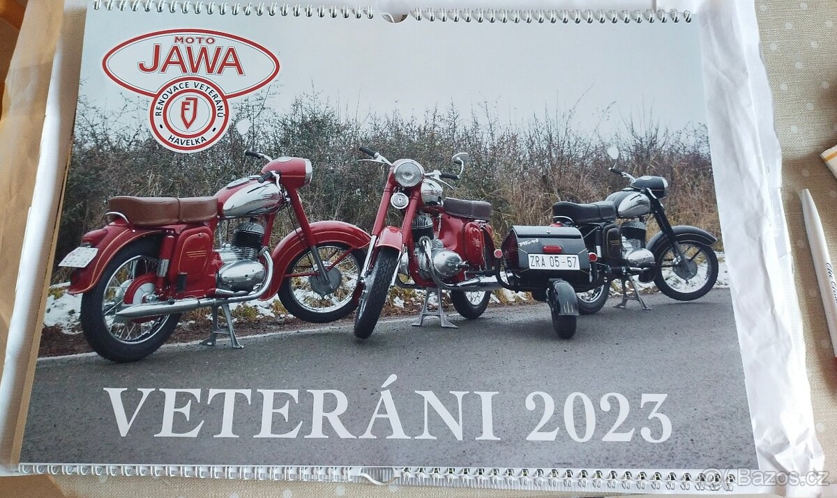 Veterán kalendář moped motorka 2023