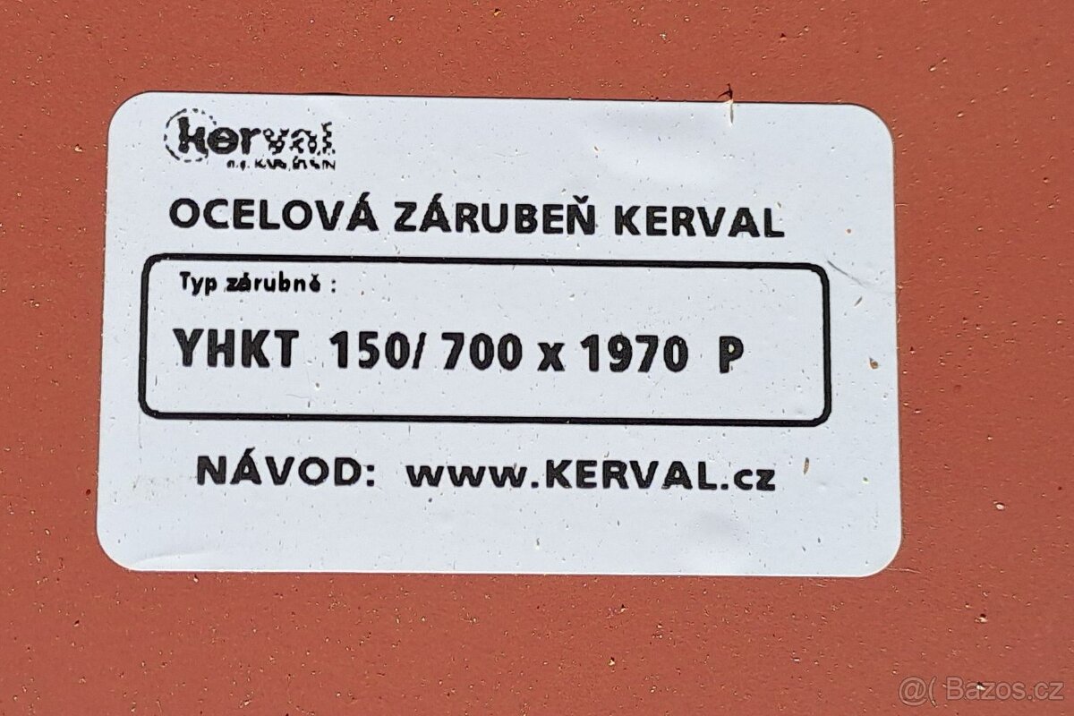 zárubeň ocelová 70/197/15 pravá