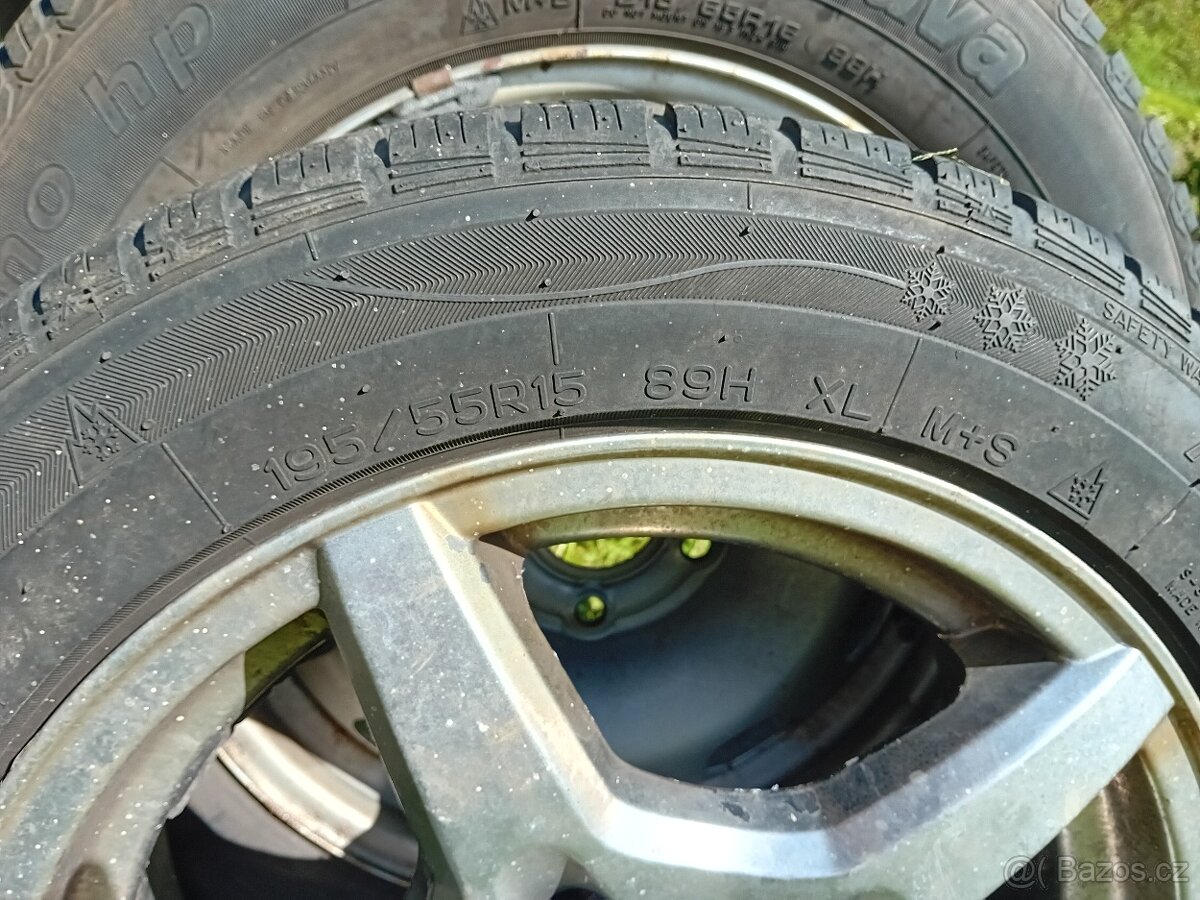 Disky +pneu Fabia, 195/55R15