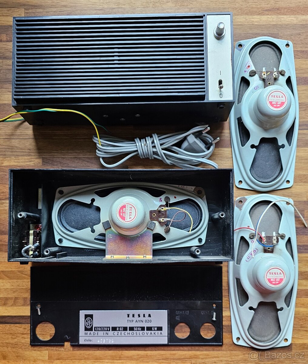 Melodický zvonek a reproduktory Tesla ARZ487 3ks
