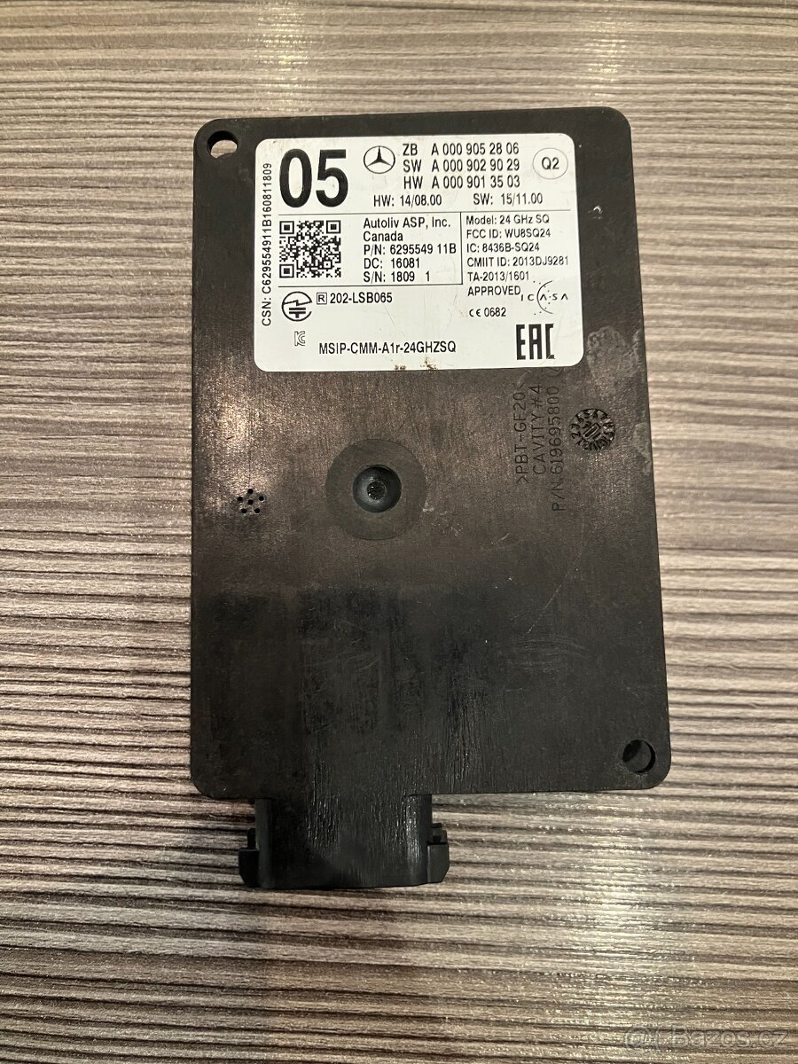 Radarový senzor Mercedes A0009052806