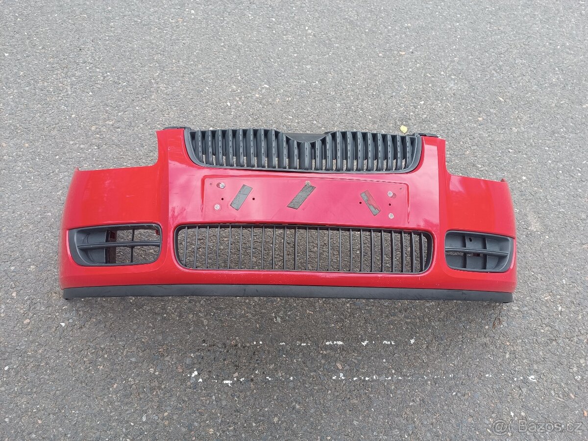 Skoda Fabia 2 - přední kapota, blatník, nárazník
