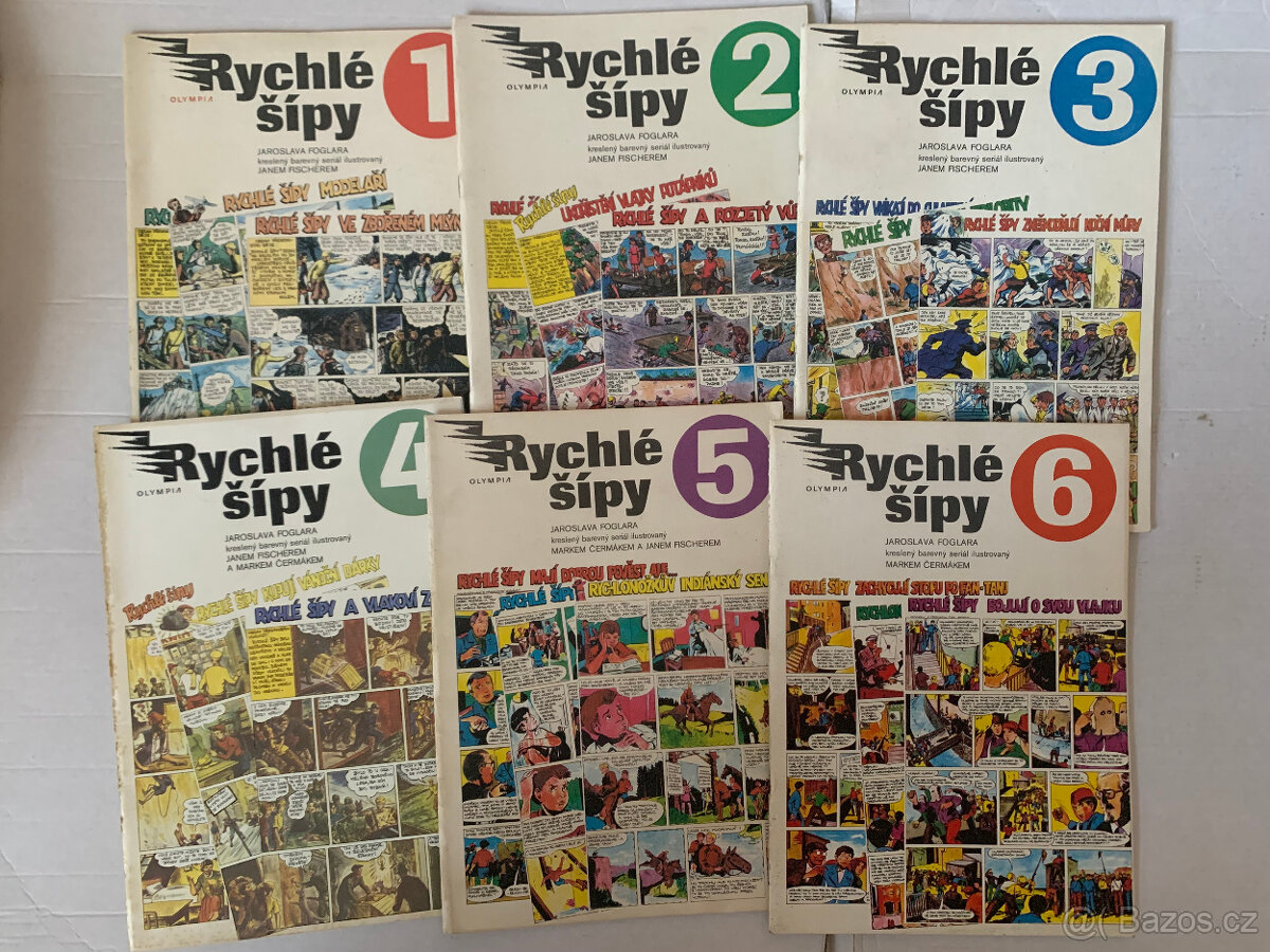 Rychlé šípy č.1 až 6 komplet vydaný 1990 – 1991
